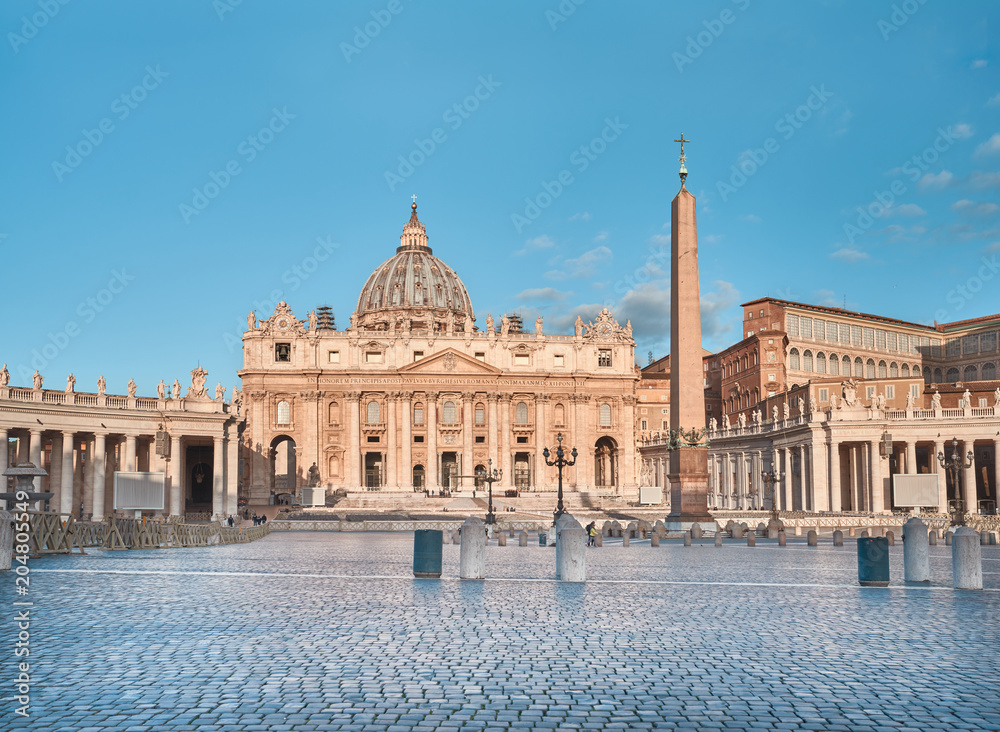 Naklejka premium Rzym, Bazylika Świętego Piotra w Watykanie