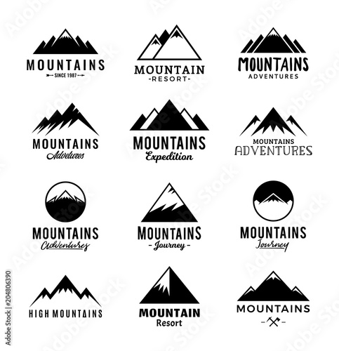 Vector mountains logo