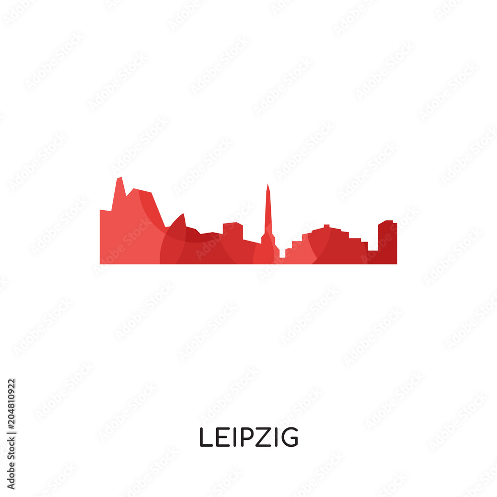 leipzig hd logo isolated on white background