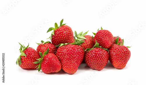 strawberry in a white background