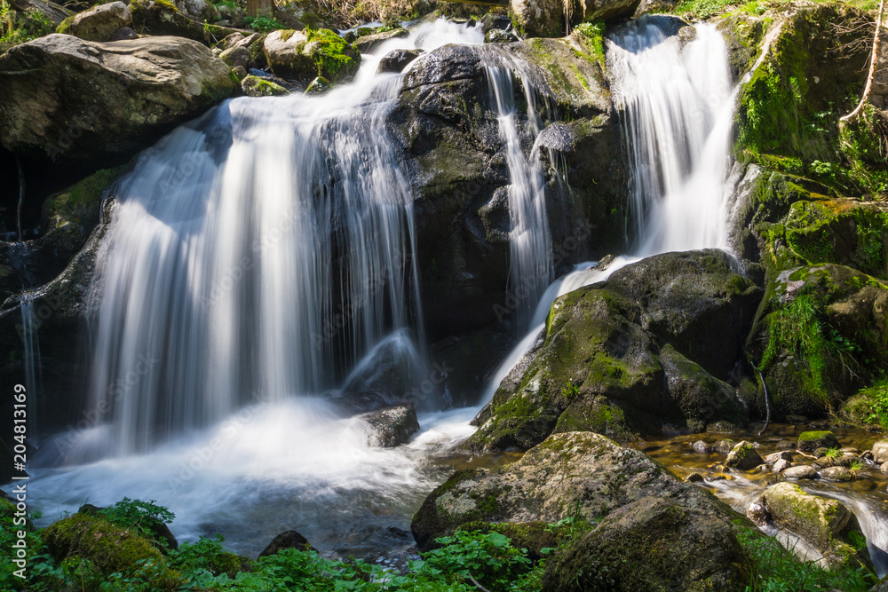 Germany, Destination beautiful waterfalls of Germany in black forest town triberg