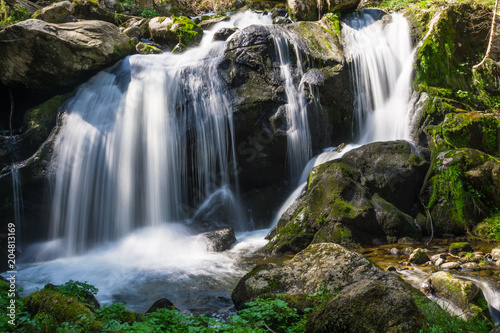 Germany, Destination beautiful waterfalls of Germany in black forest town triberg