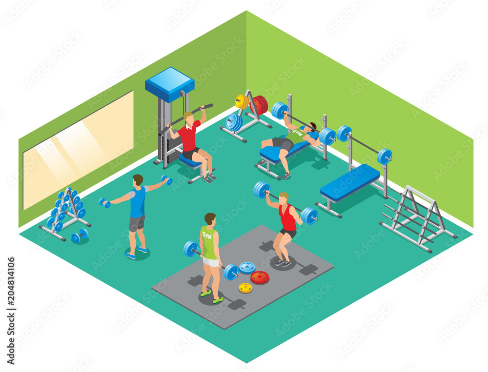 Isometric Fitness Concept Isometric Fitness Concept