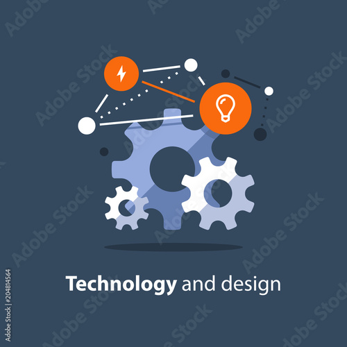 Design solutions, innovative technology, team work concept, new business, start up development, system integration