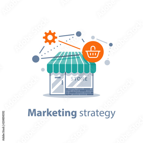 Online shopping technology, marketing strategy, retail development, store front