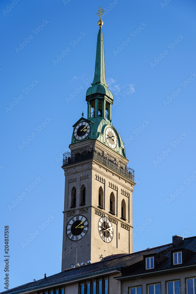 München - Marienplatz - Peterskirche