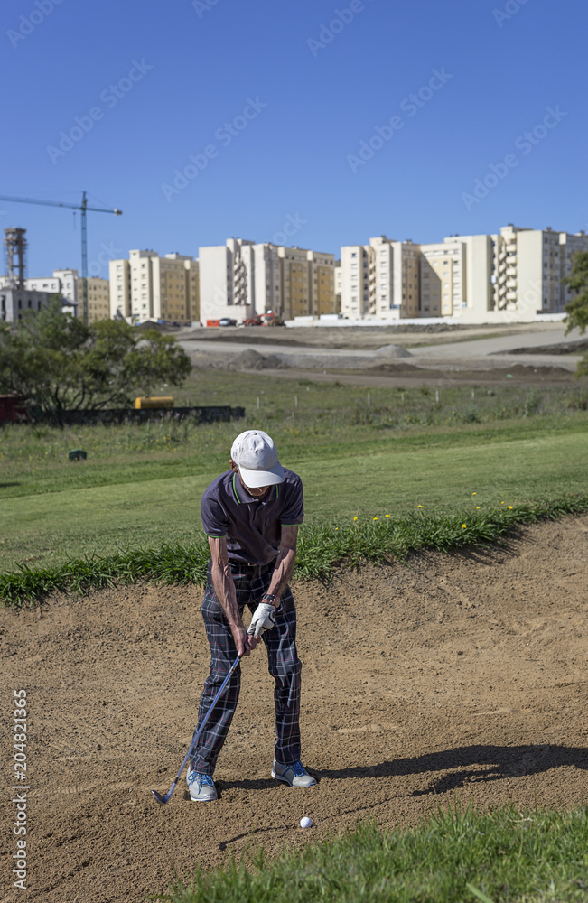 Senior golf player Senior golf player