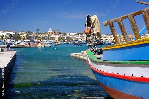 Petit port de Marsaxlokk à Malte
