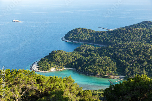 Stunning landscapes of Mljet island at Croatia