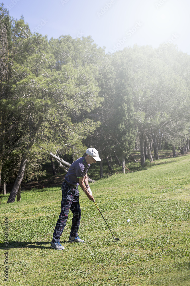 Senior golf player Senior golf player