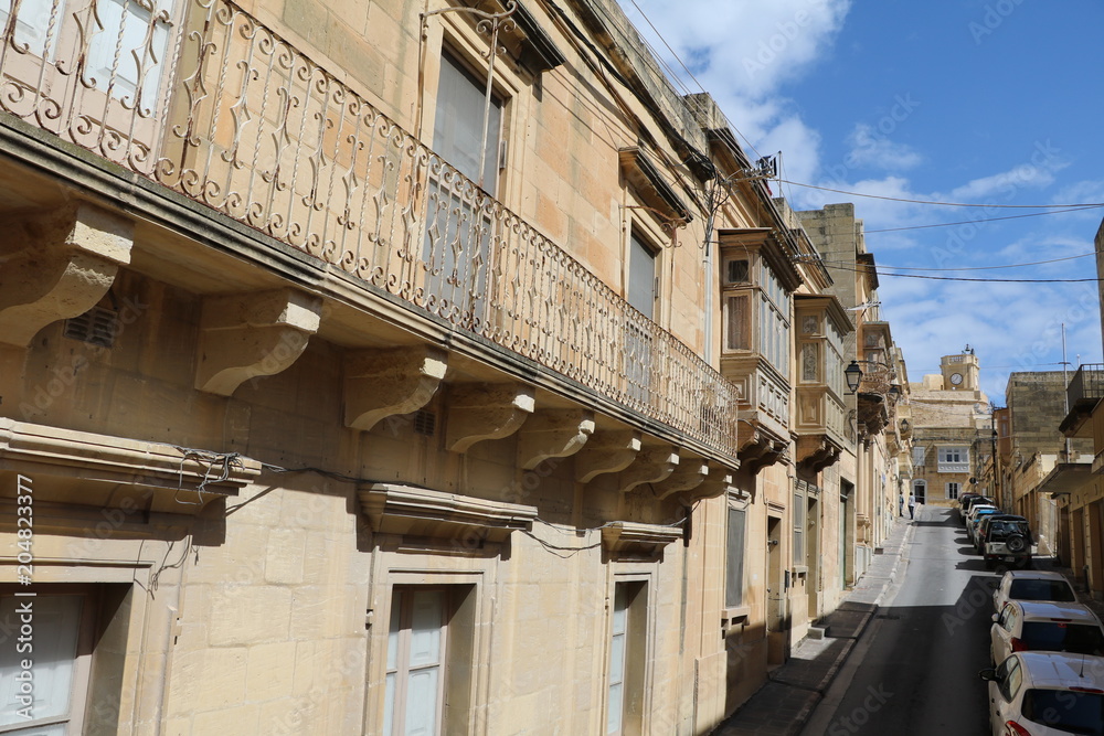 Ir-Rabat in Gozo Island Malta at Mediterranean Sea Ir-Rabat in Gozo Island Malta at Mediterranean Sea