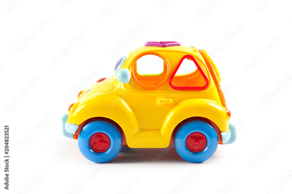 Yellow toy car