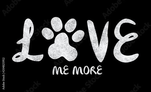 slogan graphic with cat paw