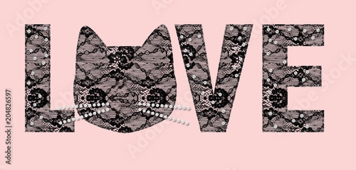 slogan graphic with cat