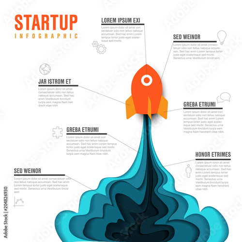 Startup infographic template