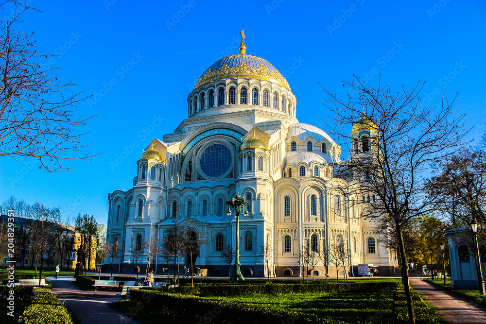 beautiful Cathedral in Kronstadt