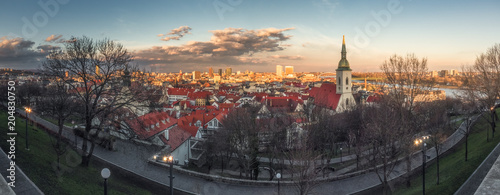 Photography Bratislava Cityscape at Sunset
