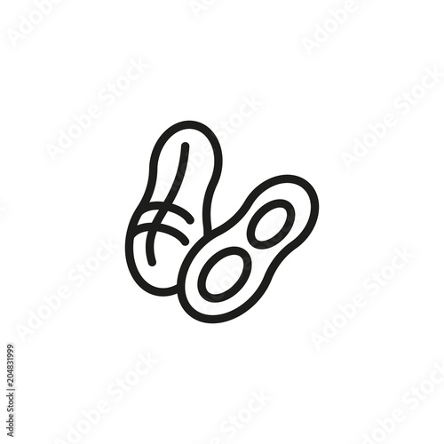 Peanut in nutshell icon