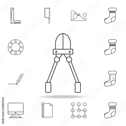 construction wire cutters line icon. Detailed set of web icons and signs. Premium graphic design. One of the collection icons for websites, web design, mobile app