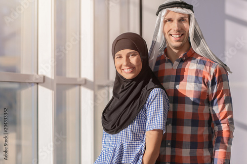 Muslim businesswoman with c...