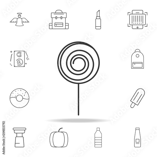 lolipop line icon. Detailed set of web icons and signs. Premium graphic design. One of the collection icons for websites, web design, mobile app