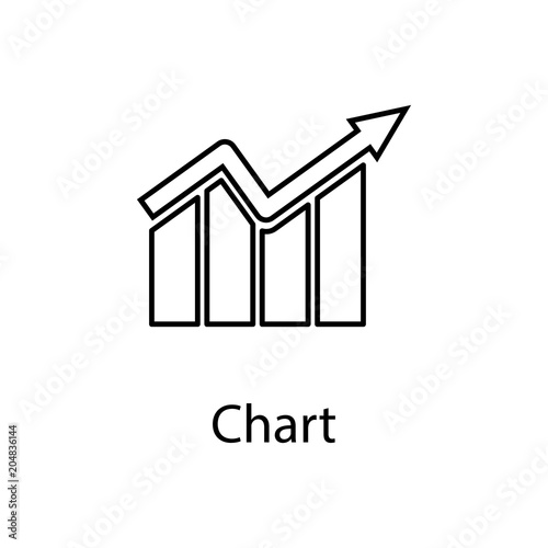 chart icon. Element of web icon with name for mobile concept and web apps. Detailed chart icon can be used for web and mobile. Premium icon