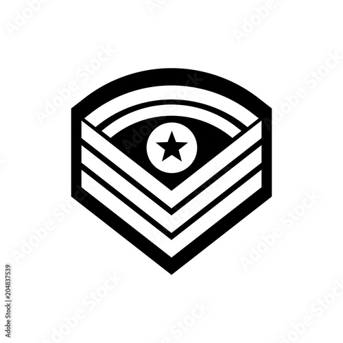 military badge on the sleeve icon. Element of military for mobile concept and web apps. Detailed military badge on the sleeve icon can be used for web and mobile. Premium icon
