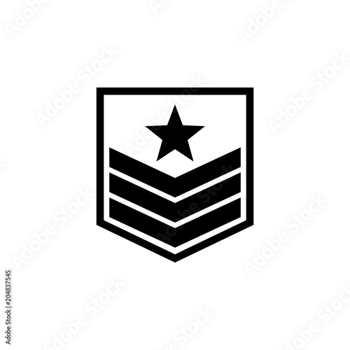 military badge on the sleeve icon. Element of military for mobile concept and web apps. Detailed military badge on the sleeve icon can be used for web and mobile. Premium icon