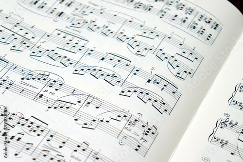 Sheet Music - Musical Notes on paper