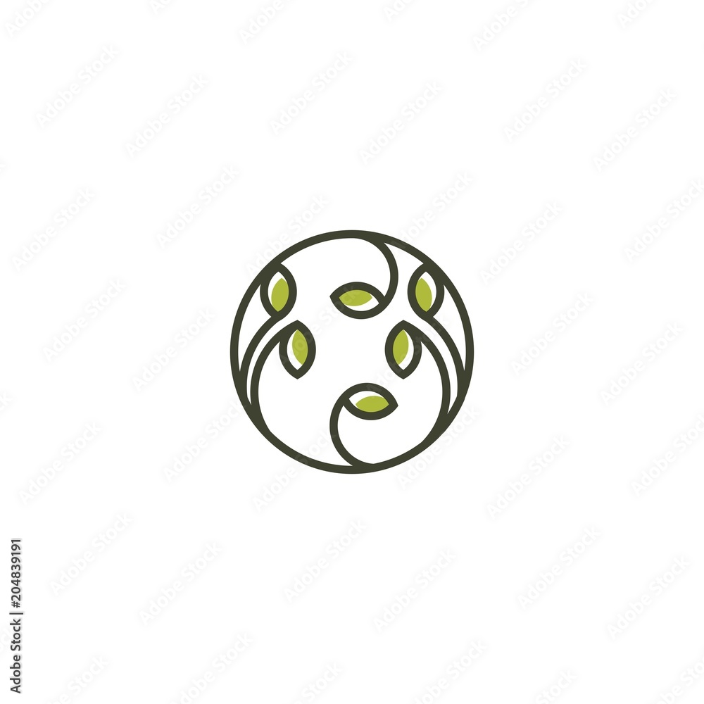 Green Leaf Icon Vector Illustrations, Abstract green leaf logo icon vector design. Landscape design, garden, Plant, nature and ecology vector logo. Green Leaf Icon Vector Illustrations, Abstract green leaf logo icon vector design. Landscape design, garden, Plant, nature and ecology vector logo.