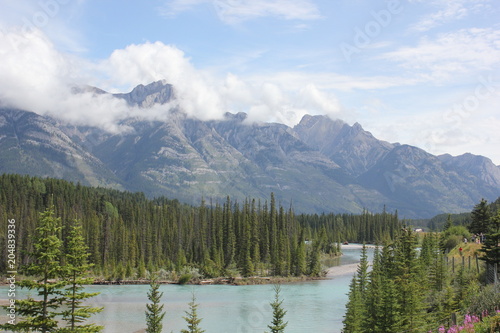 Canada Mountain Landscapes Alpine Lakes Waterfalls Mountains