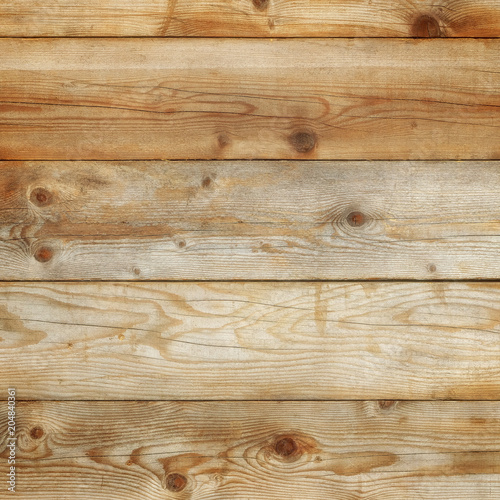 Old wood plank wall background weathered distressed faded pine grain wooden texture surface photo square format