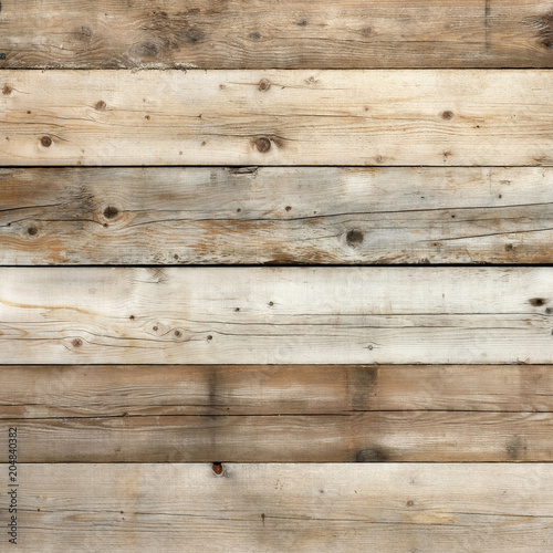 Old wood plank wall background weathered distressed faded pine grain wooden texture surface photo square format