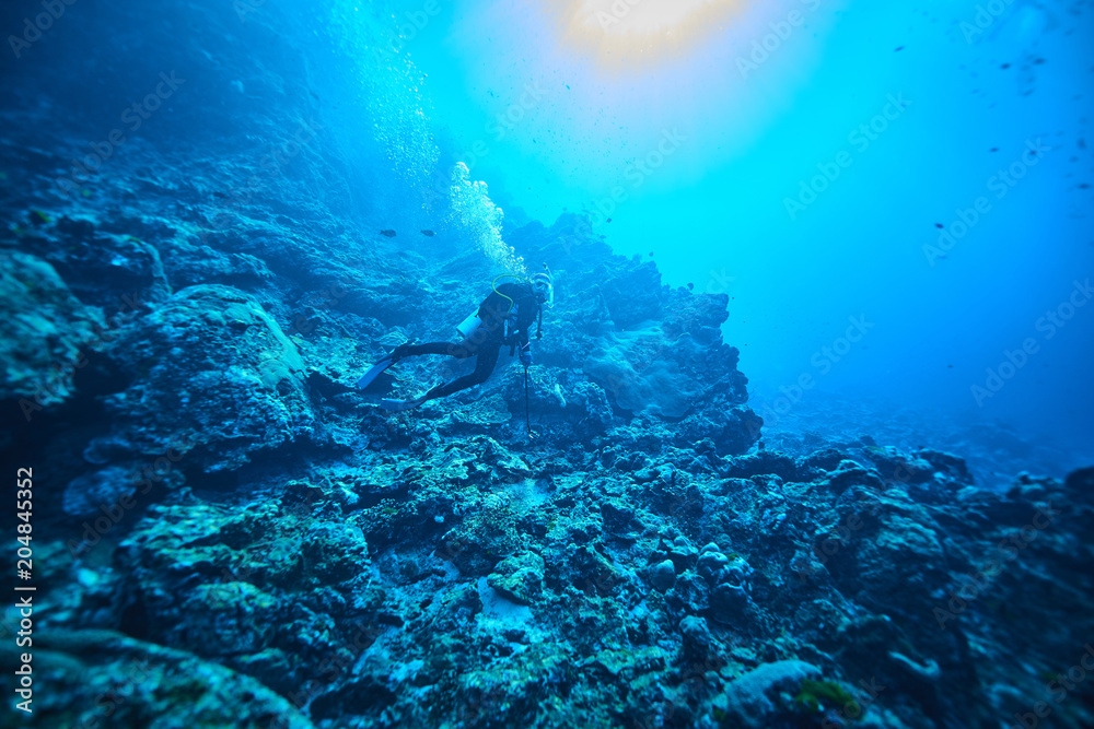 Fototapeta premium scuba driving