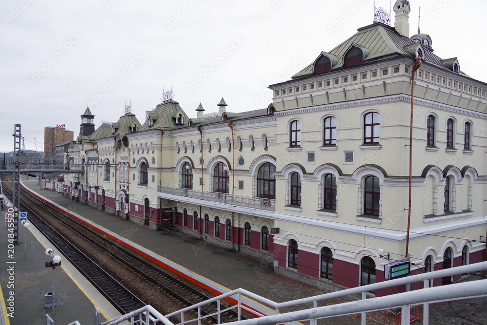 シベリア鉄道の終着駅であるウラジオストク駅