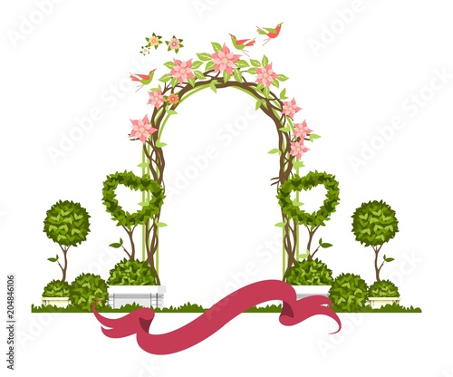wedding arch vector