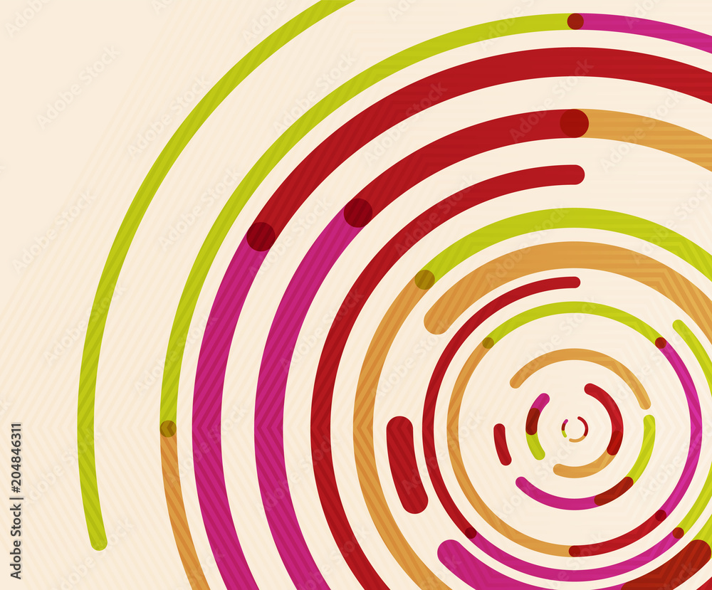 Circular lines, circles, geometric abstract background Circular lines, circles, geometric abstract background