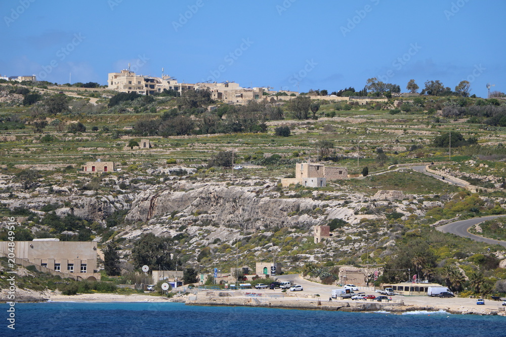 Holidays at Gozo Island of Malta at Mediterranean Sea