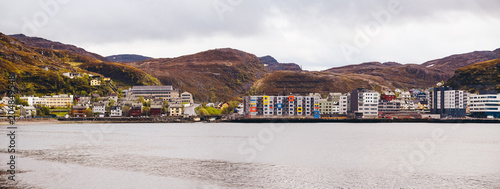 Norway Hammerfest, panorama view of the city that claims to be the most norther city in world photo