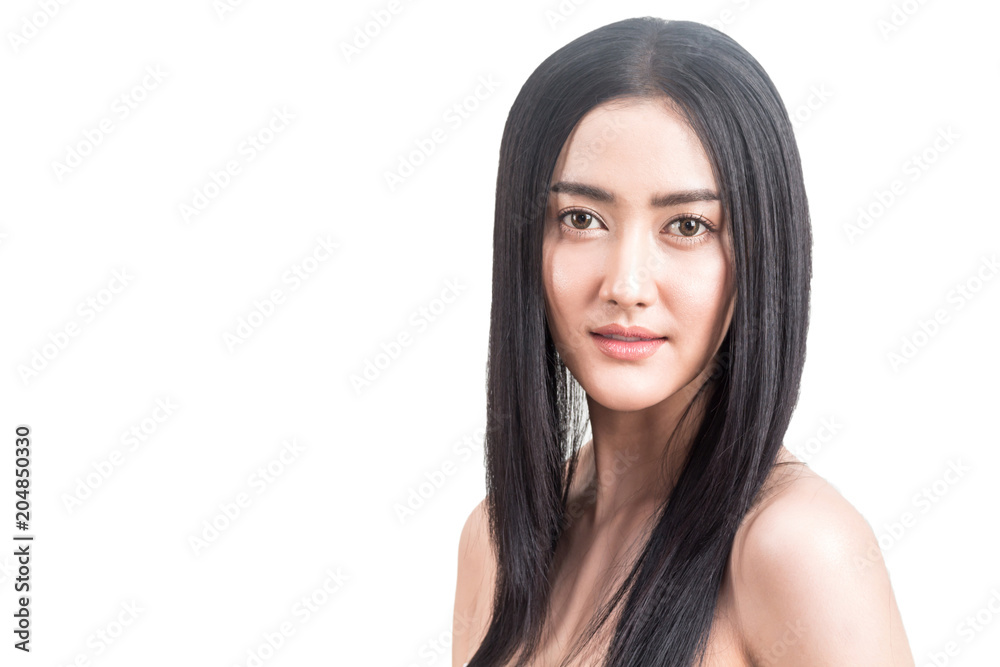 Beautiful woman beauty health care.beauty and spa.perfect fresh skin isolated on white background Beautiful woman beauty health care.beauty and spa.perfect fresh skin isolated on white background