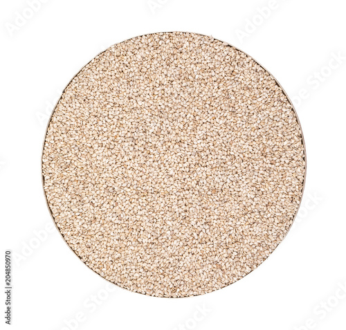Natural Sesame Seeds Also Know as Til in India isolated on White Background