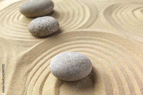 zen garden meditation stone background