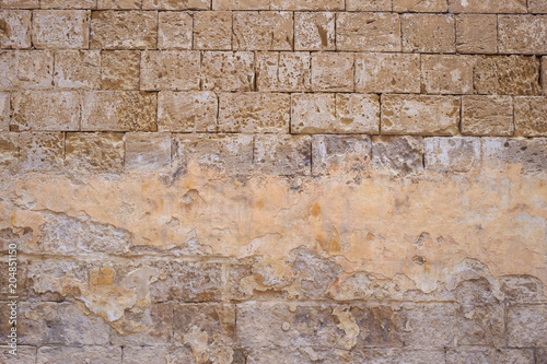 Fotografie Limestone, sandstone brown, grey background