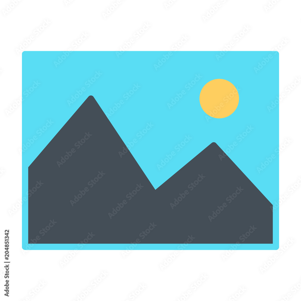Picture Icon. Vector Simple Minimal 96x96 Pictogram Picture Icon. Vector Simple Minimal 96x96 Pictogram