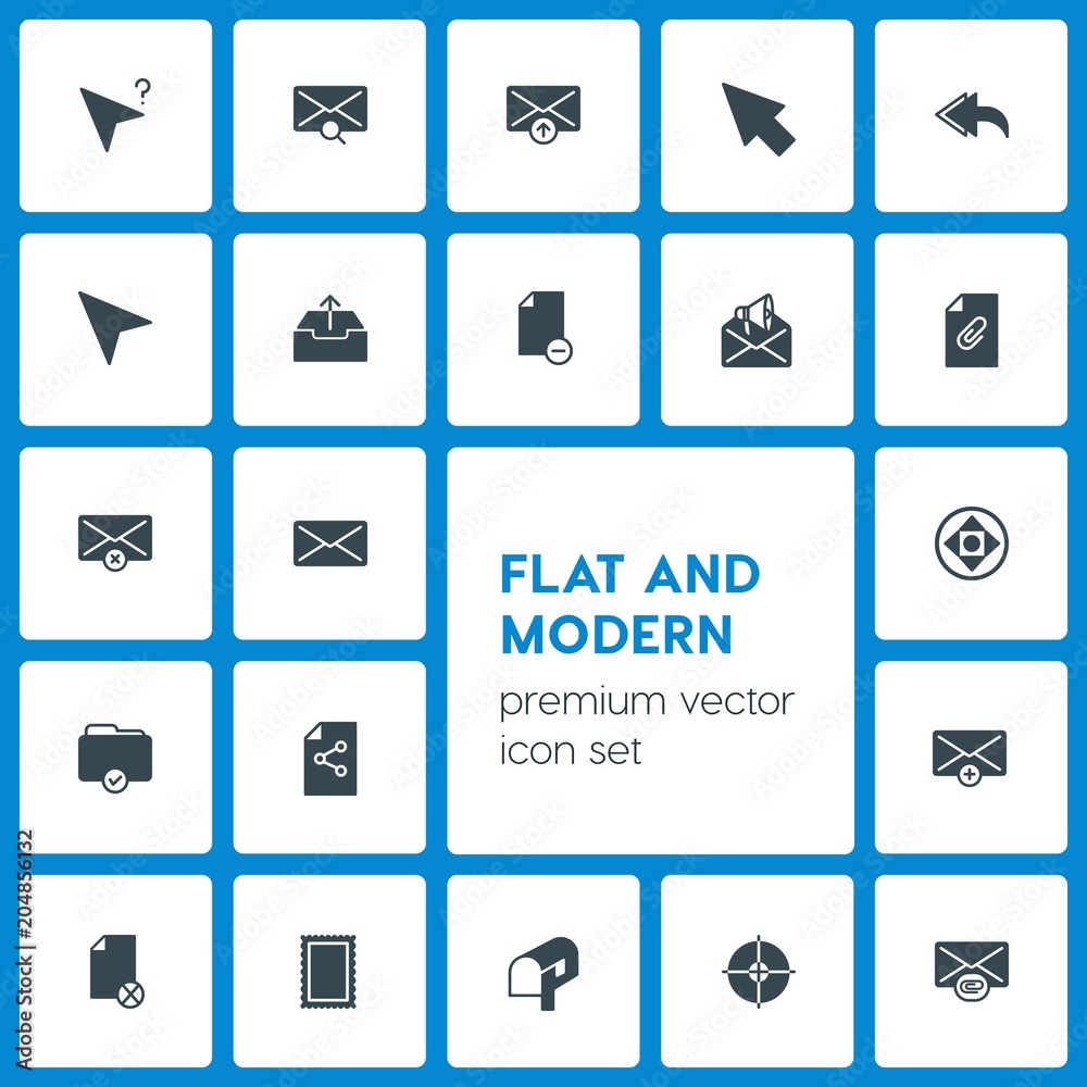 Modern Simple Set of folder, cursors, files, email Vector fill Icons. Contains such Icons as web, data, post, add, envelope, file, target and more on dark background. Fully Editable. Pixel Perfect Modern Simple Set of folder, cursors, files, email Vector fill Icons. Contains such Icons as web, data, post, add, envelope, file, target and more on dark background. Fully Editable. Pixel Perfect