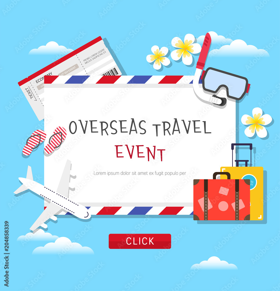 Overseas Travel Event Page Design