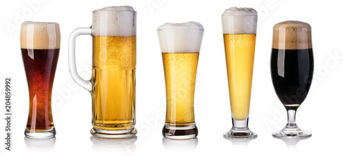 set of beer Glass