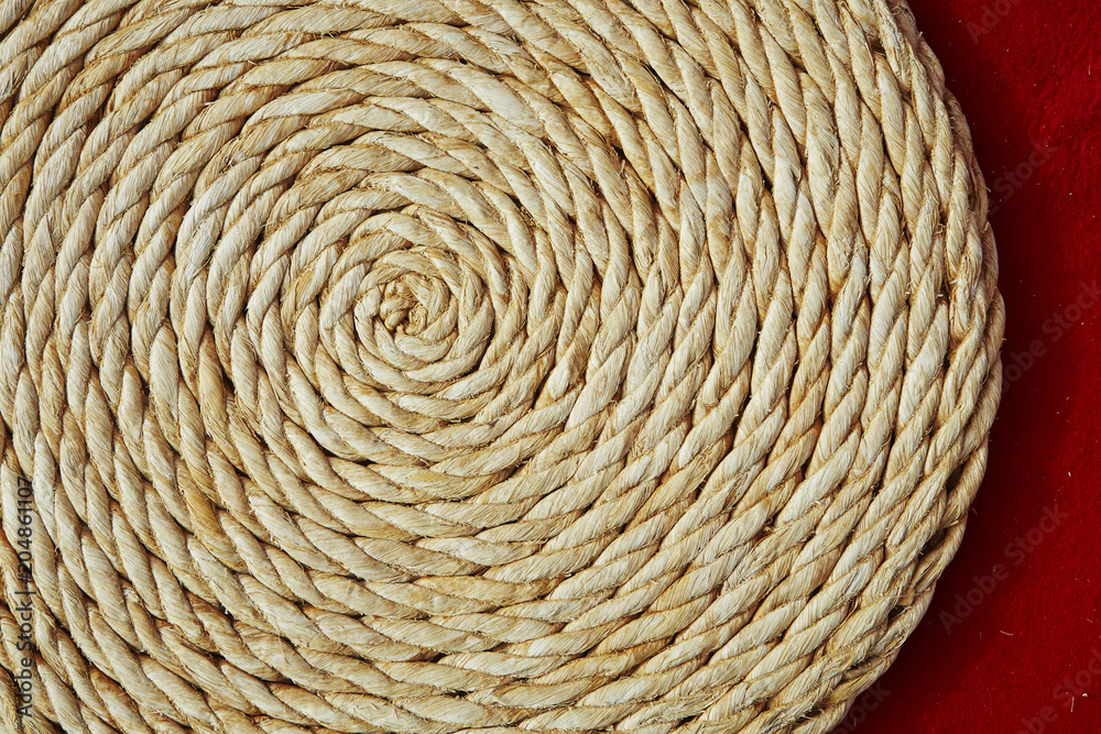 Obraz premium rope on wooden background