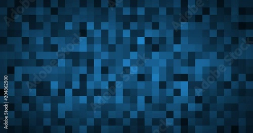 Abstract background loop of cubes in a geometric pixelate mosaic tile pattern