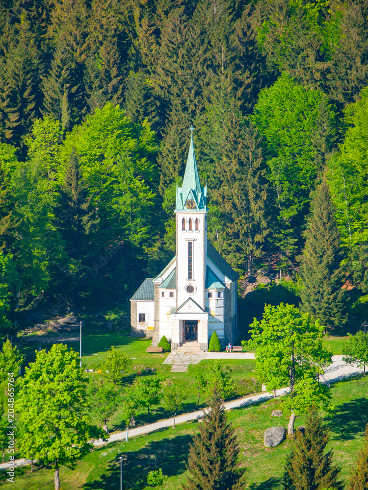 Church of St. Anthony of Padua in Bedrichov, Czech Republic. Church of St. Anthony of Padua in Bedrichov, Czech Republic.